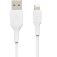 Belkin Lightning Cable (Boost Charge Lightning to USB Cable for iPhone, iPad, AirPods) MFi-Certified iPhone Charging Cable (White, 3m)