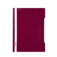 Durable Clear View Folder - Crimson