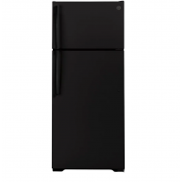 GE 17.5 cu. ft. Top Freezer Refrigerator in Black