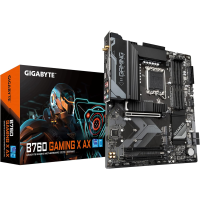 GIGABYTE B760 Gaming X AX (LGA 1700/ Intel/ B760/ ATX/DDR5/ M.2/ PCIe 4.0/ USB 3.2 Gen2X2 Type-C/AMD WiFi 6E/ 2.5GbE LAN/Q-Flash Plus/PCIe EZ-Latch/Motherboard)
