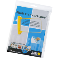 Jalema Clip Stickup 5715600 Self-Adhesive Pack of 10 Yellow