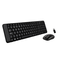 Logitech Wireless Keyboard and Mouse Combo MK220 Spanish Version-All Features in Compact Size