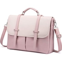 LOVEVOOK Laptop Bag for Women 15.6 inch,Leather Messenger Bag for Women