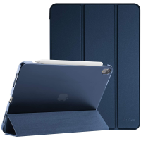 ProCase iPad Air 4 Case 10.9 Inch 2020 iPad Air 4th Generation Case A2316 A2324 A2325 A2072, Slim Stand Hard Back Shell Protective Smart Cover Cases for iPad Air 10.9" 4th Gen 2020 -Navy