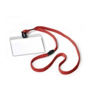DURABLE RED CORD BADGE