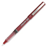 Pilot 35336 Precise V5 Roller Ball Stick Pen, Precision Point, Red Ink.5mm 1X