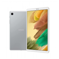 Samsung Galaxy Tab A7 Lite 8.7in (2021, WiFi + Cellular) 32GB 4G LTE Tablet & Phone (Makes Calls) GSM Unlocked, International Model w/US Charging Cube - SM-T225 (Silver, LTE+WiFi)