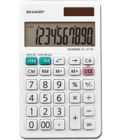 Sharp EL-377WB Business Calculator 10-Digits, White