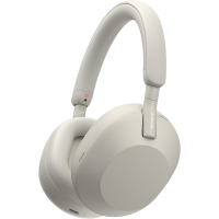 Sony WH-1000XM5 Wireless Industry Leading Headphones with Auto Noise Canceling Optimizer, Crystal Clear Hands-Free Calling, and Alexa Voice Control, Silver