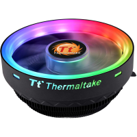 Thermaltake UX100 5V Motherboard ARGB Sync 16.8 Million Colors 15 Addressable LED Intel/AMD Universal Socket Hydraulic Bearing 65W CPU Cooler 