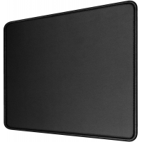 Gaming Mouse Pad 12x10x1/8. Delicate Stitched Edges & Non-Slip Natural Rubber Base, Premium-Textured & Waterproof Mousepad, Mouse Mat for Computer, Laptop, PC, Office & Home, Black