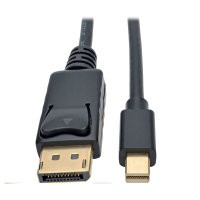 Tripp Lite Mini DisplayPort to DisplayPort Cable, 4K x 2K @ 60Hz, 4096 x 2160 (M/M), Black, 6-ft (P583-006-BK)