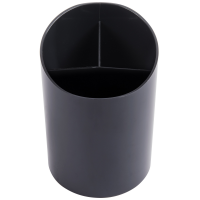 Universal UNV08108 4 1/4" x 5 3/4" Black Plastic Recycled Big Pencil Cup