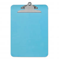 Universal Office Products Plastic Clipboard with High Capacity - 8 1/2 x 12 - Blue (UNV40307)
