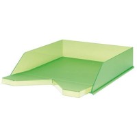 JALEMA LETTER TRAY CLEAR GREEN