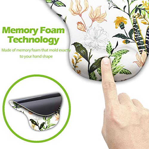 Dooke Ergonomic Mouse Pad with Wrist Support, Cute Mouse Pads with Non