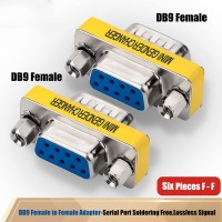 Serial Cable DB9 Female to Female Mini Gender Changer Adapter Coupler Connector