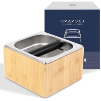 Kyonano Knock Box Espresso Accessories - Bamboo & Stainless Steel