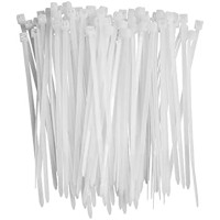 Zip Ties 4 Inch Self Locking Wire Ties - 100 Pack – White 