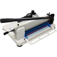 HFS (R) Heavy Duty Solid Steel Guillotine Paper Cutter - 400 Sheet Capacity (A4-12") 