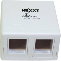 NEXXT Surface Mount Box Cat5E Double Port (AE180NXT13)