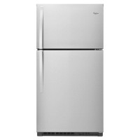 Whirlpool 21.3 cu. ft. Top Freezer Refrigerator in Monochromatic Stainless Steel