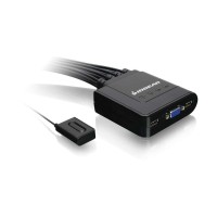 IOGEAR 4-Port USB KVM Switch with Cables and Remote GCS24U