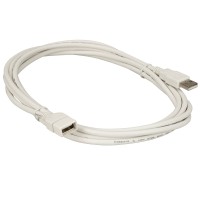 C2G 3M (9.8') USB 2.0 A Male to A Female Extension Cable, White