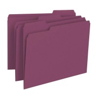 SMD13093 - Smead 13093 Maroon Colored File Folders
