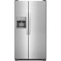 Frigidaire 25.5-cu ft Side-by-Side Refrigerator with Ice Maker (Stainless Steel)