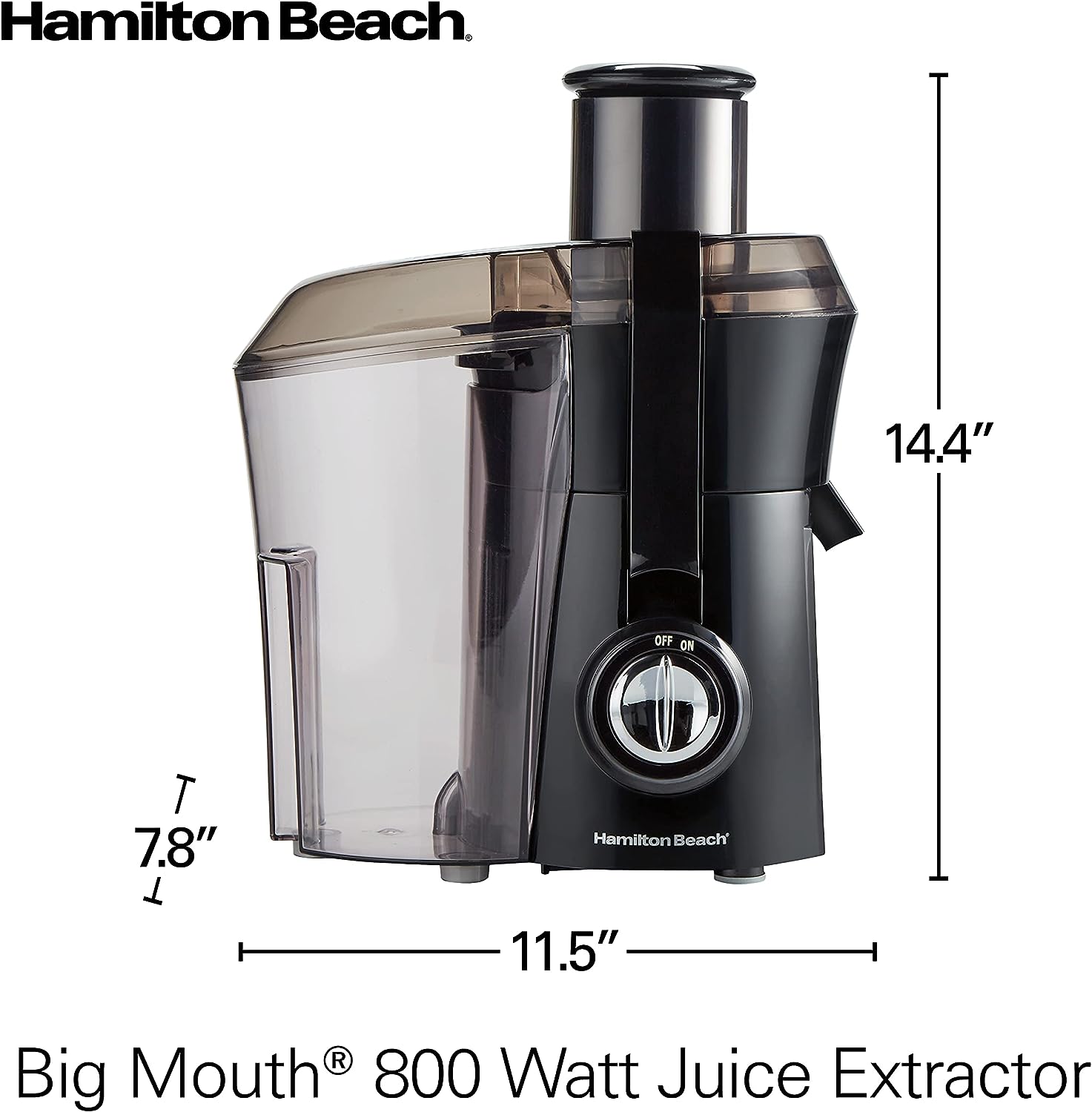 Hamilton Beach Big Mouth Juice Extractor - 800W