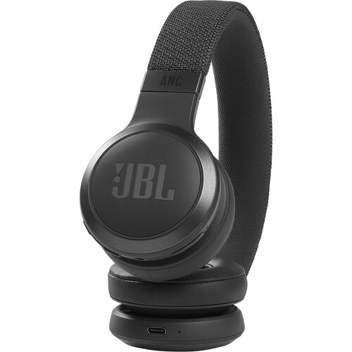 JBL Live 460NC Wireless On-Ear Noise-Cancelling Headphones - Black