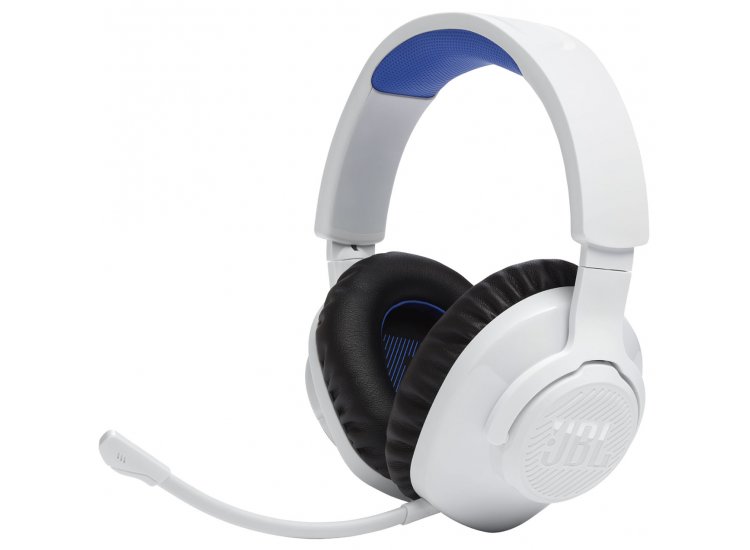 JBL Quantum 360P Wireless Over-Ear Gaming Headset with Detachable Mic - White 