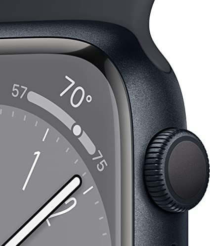 Apple Watch Series 8 GPS 45mm Midnight Aluminum Case with Midnight Sport Band - M/L - Midnight