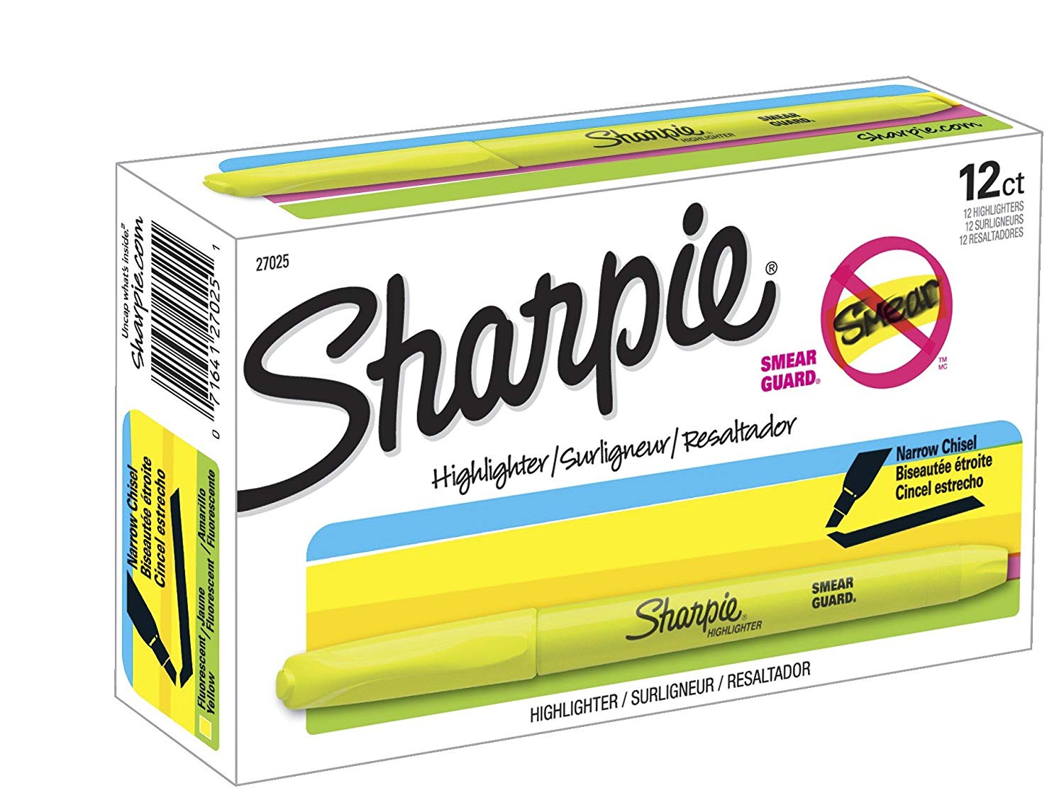 Sharpie Highlighter - Yellow 12X