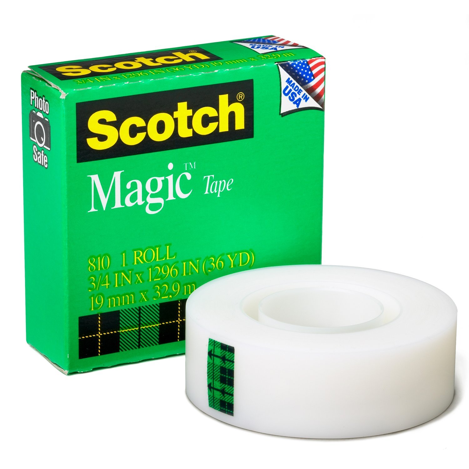 3/4 x 1000 Inches Magic Tape Engineered for Repairing Numerous Applications Invisible 2 Rolls Boxed 