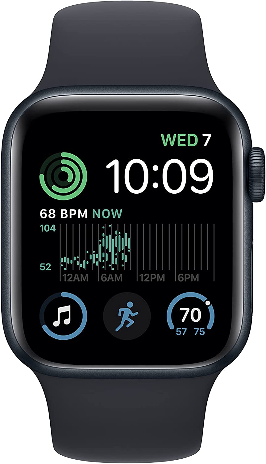 Apple Watch SE (2nd Gen) w/Midnight Aluminum Case & Midnight Sport Band - M/L (GPS 40mm)