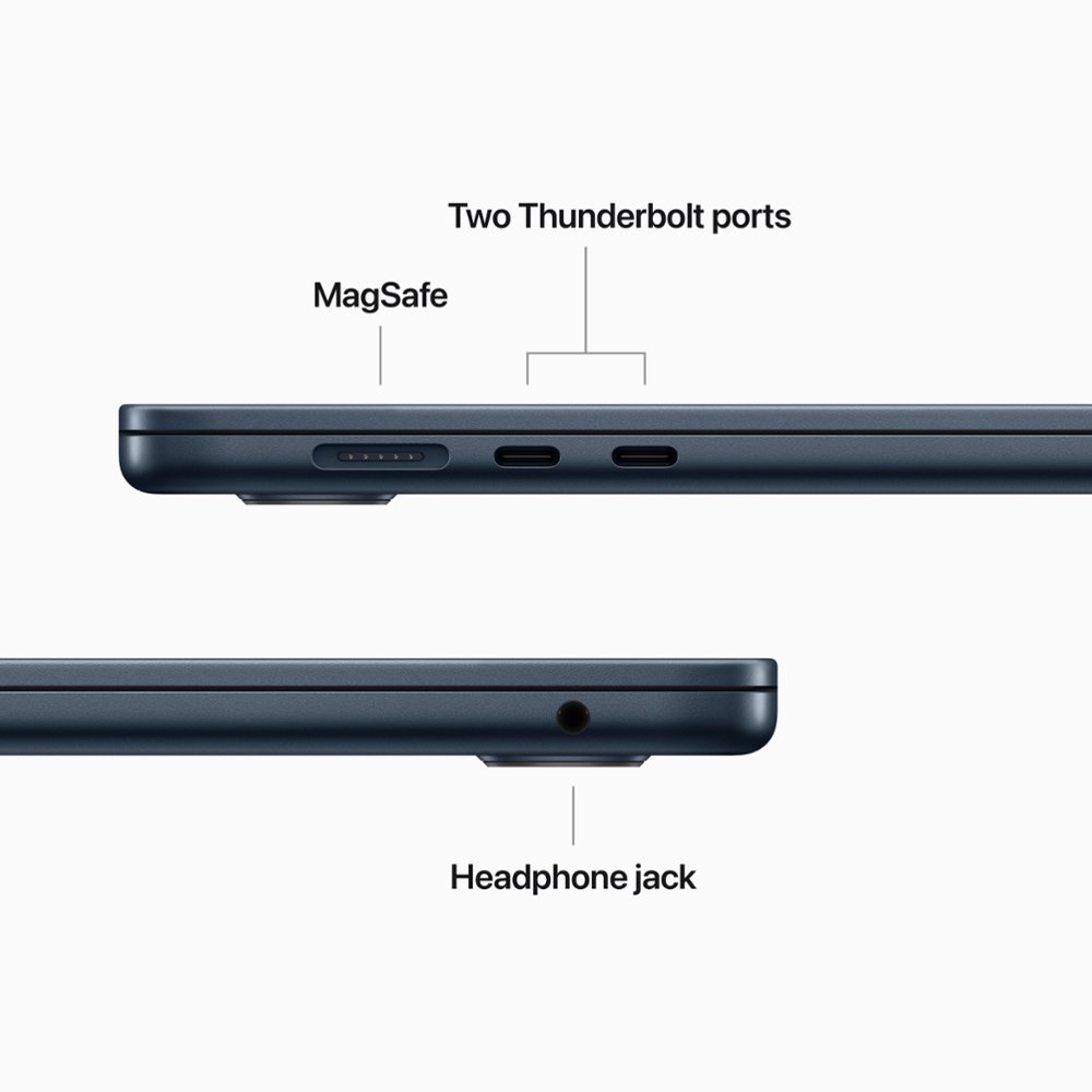 Apple - MacBook Air 15" Laptop M2 - 8GB Memory - 256GB SSD - Midnight (Latest Model)