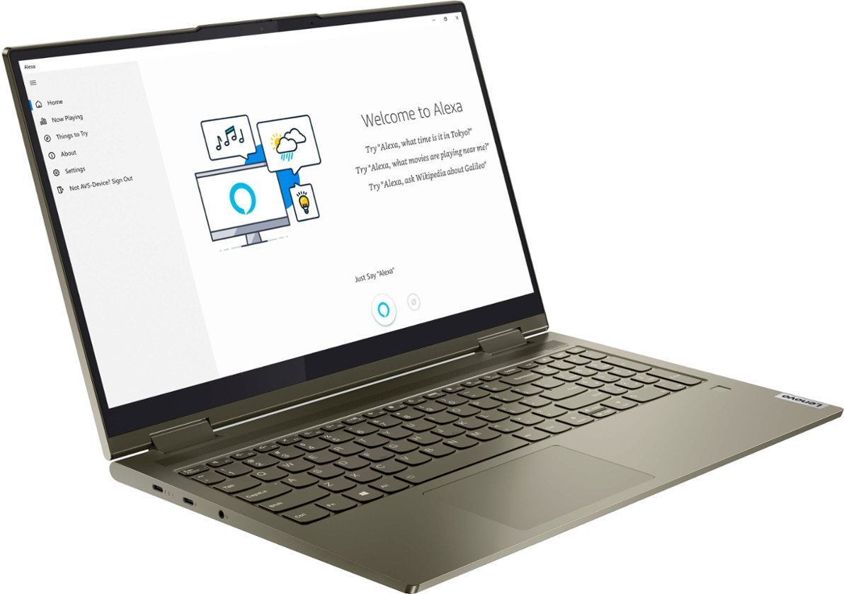 Lenovo Yoga 15.6" Touchscreen Laptop - Intel i7, 12GB, 512GB M.2 NVMe PCIe - Dark Moss