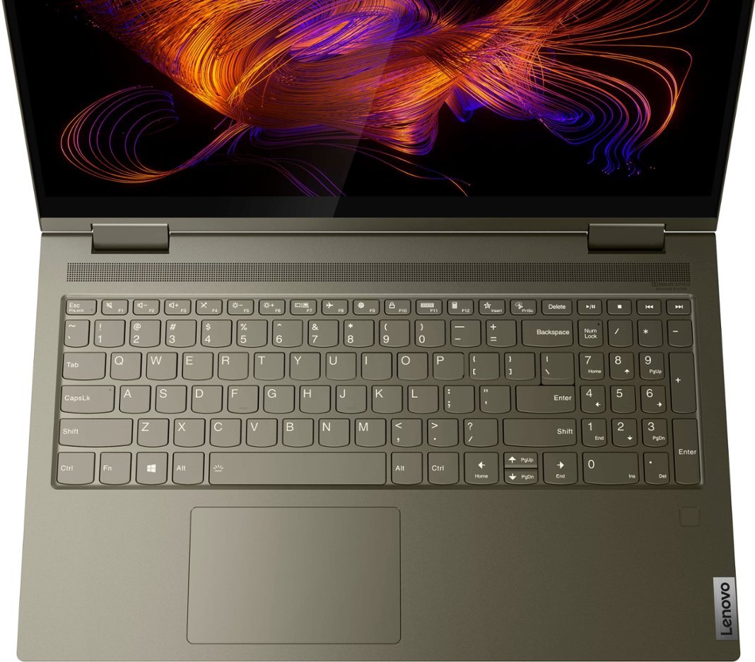 Lenovo Yoga 15.6" Touchscreen Laptop - Intel i7, 12GB, 512GB M.2 NVMe PCIe - Dark Moss