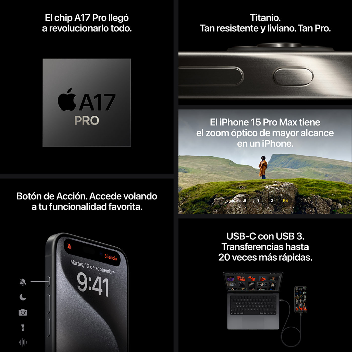 Apple - iPhone 15 Pro Max 256GB - Blue Titanium