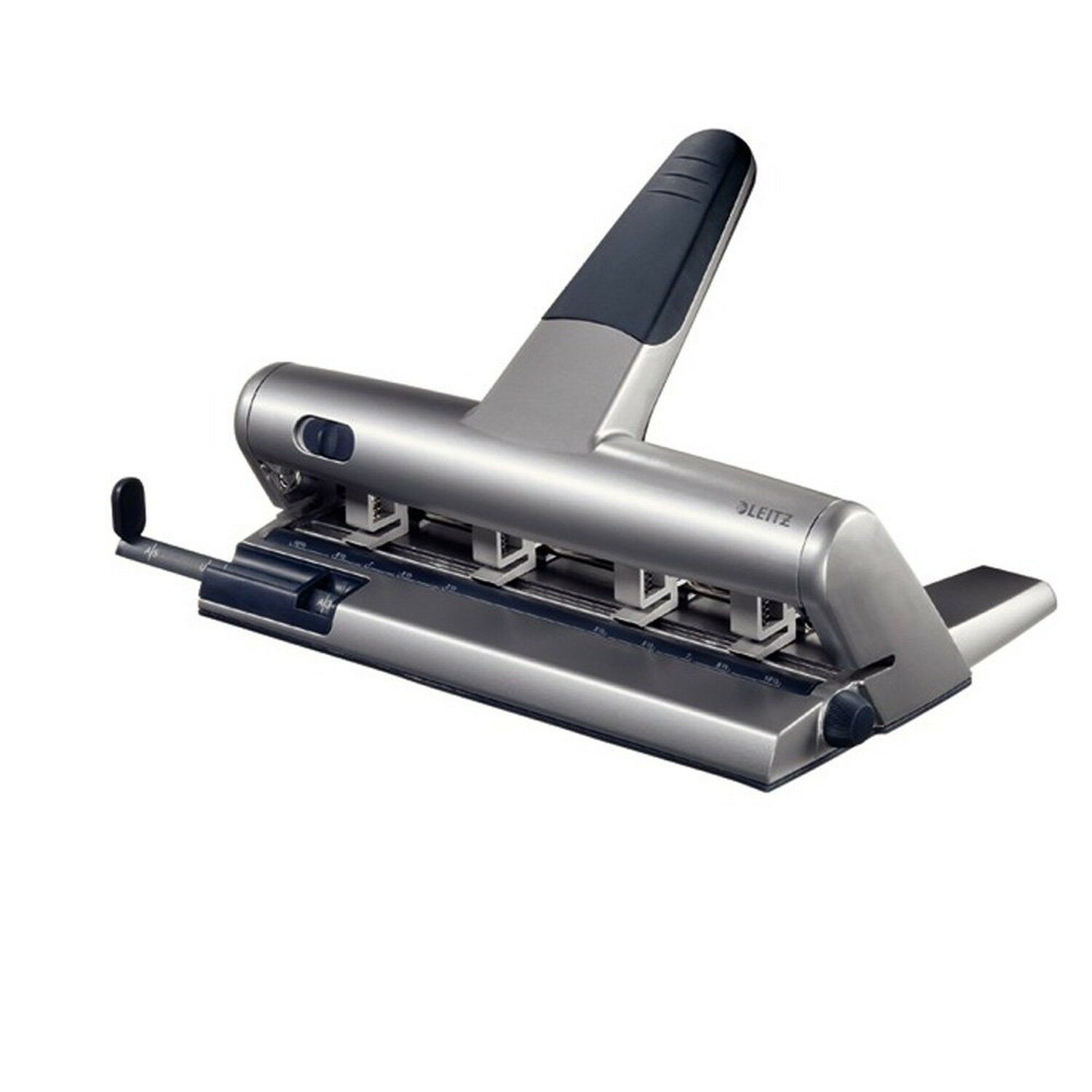 Leitz Hole Punch 3MM SILVER with stop rail
