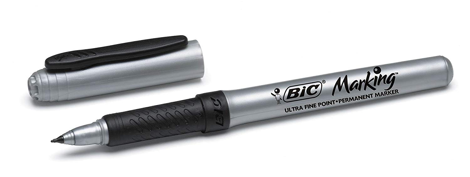 BIC Intensity Permanent Metallic Marker - Silver Fine-point