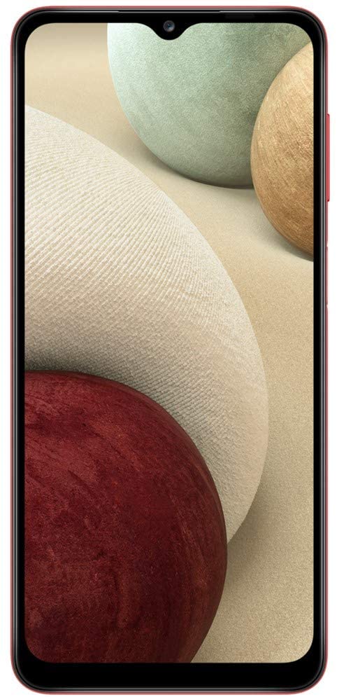 Samsung Galaxy A12 (64GB, 4GB) 6.5" HD+, Quad Camera, 5000mAh Battery, Unlocked  (64GB SD Bundle, Red)