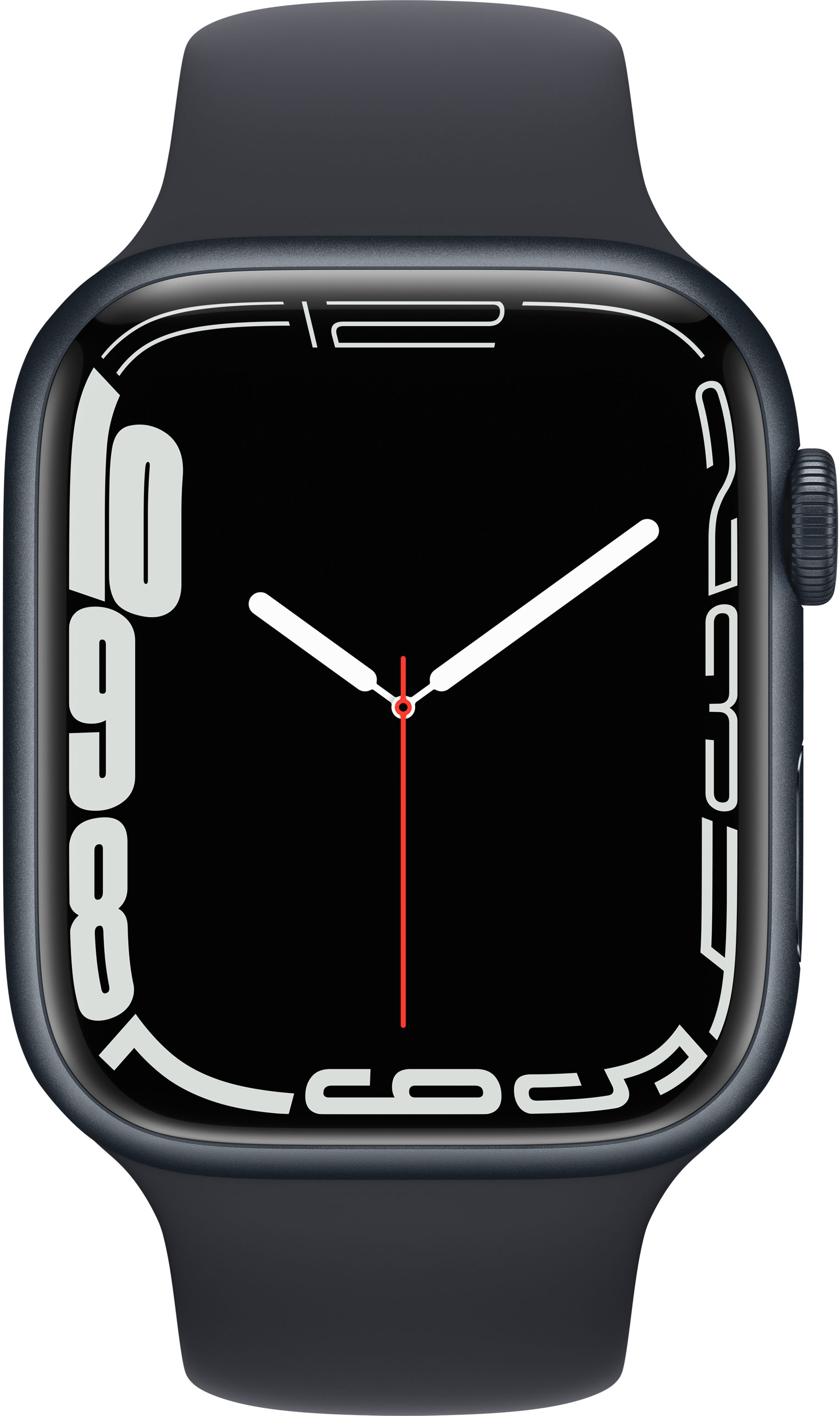 Apple Watch Series 7 (GPS) 45mm Midnight Aluminum Case with Midnight Sport Band - Midnight