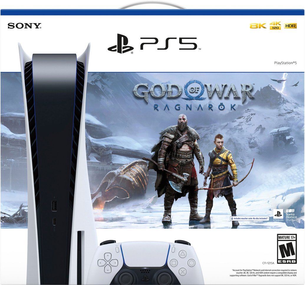 Sony PlayStation 5 Disc Edition - God Of War: Ragnarok Bundle