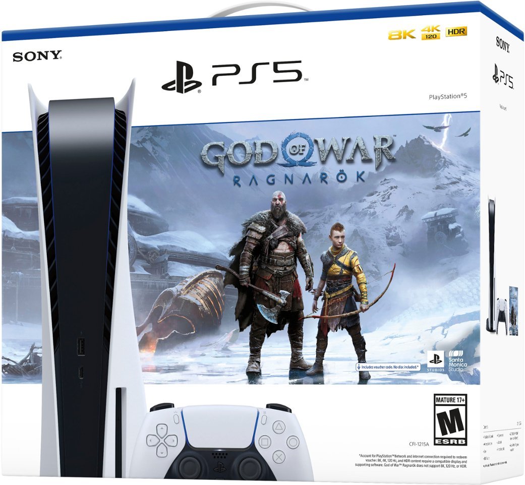Sony PlayStation 5 Disc Edition - God Of War: Ragnarok Bundle
