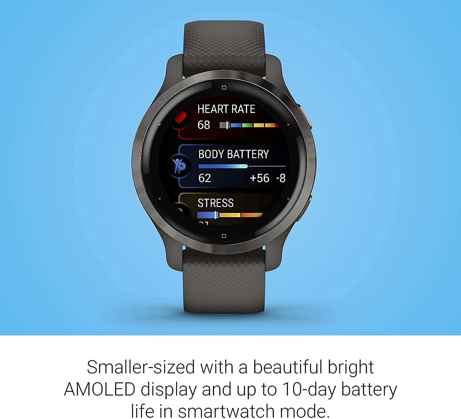 Garmin - Venu 2S Smartwatch ( Gray Slate )  