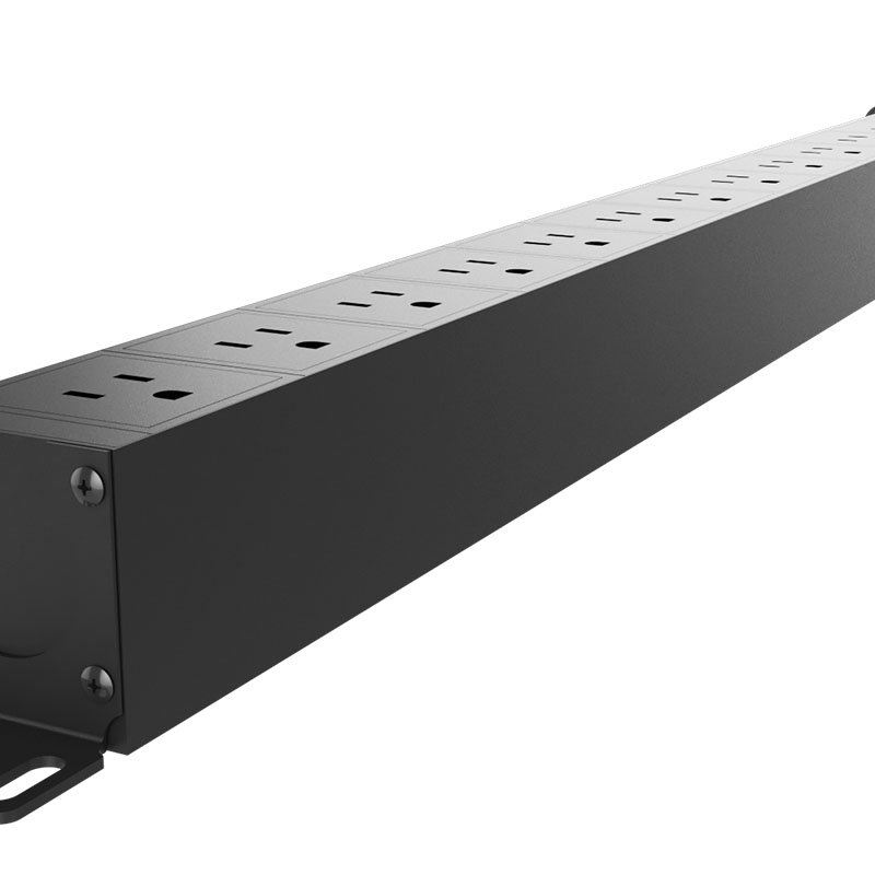 NEXXT Vertical Rack Mount Power Strip 12 Outlet