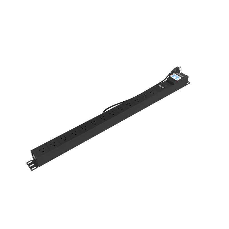 NEXXT Vertical Rack Mount Power Strip 12 Outlet